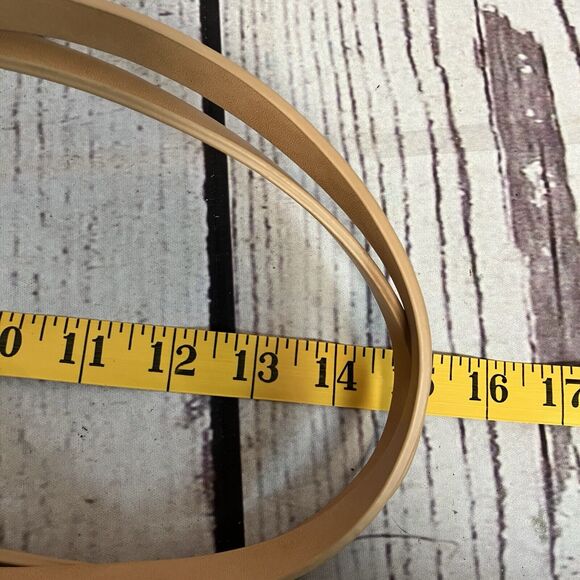 Zara Vegan Leather‎ Tan Handbag Tassel Charm Neutral Boho Bucket Bag - Picture 14 of 14